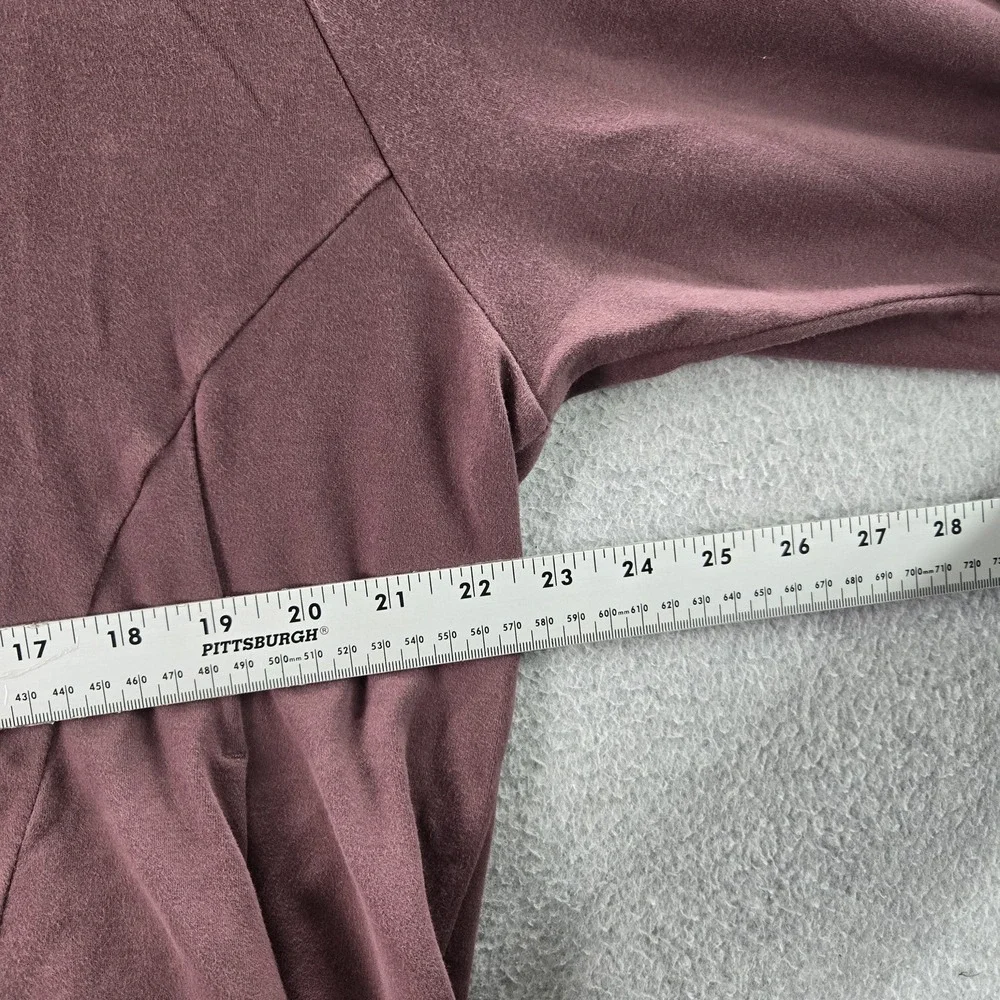 Alphalete Women Sweatshirt L Burgundy Activewear‎ Logo Identity Pro Pullover